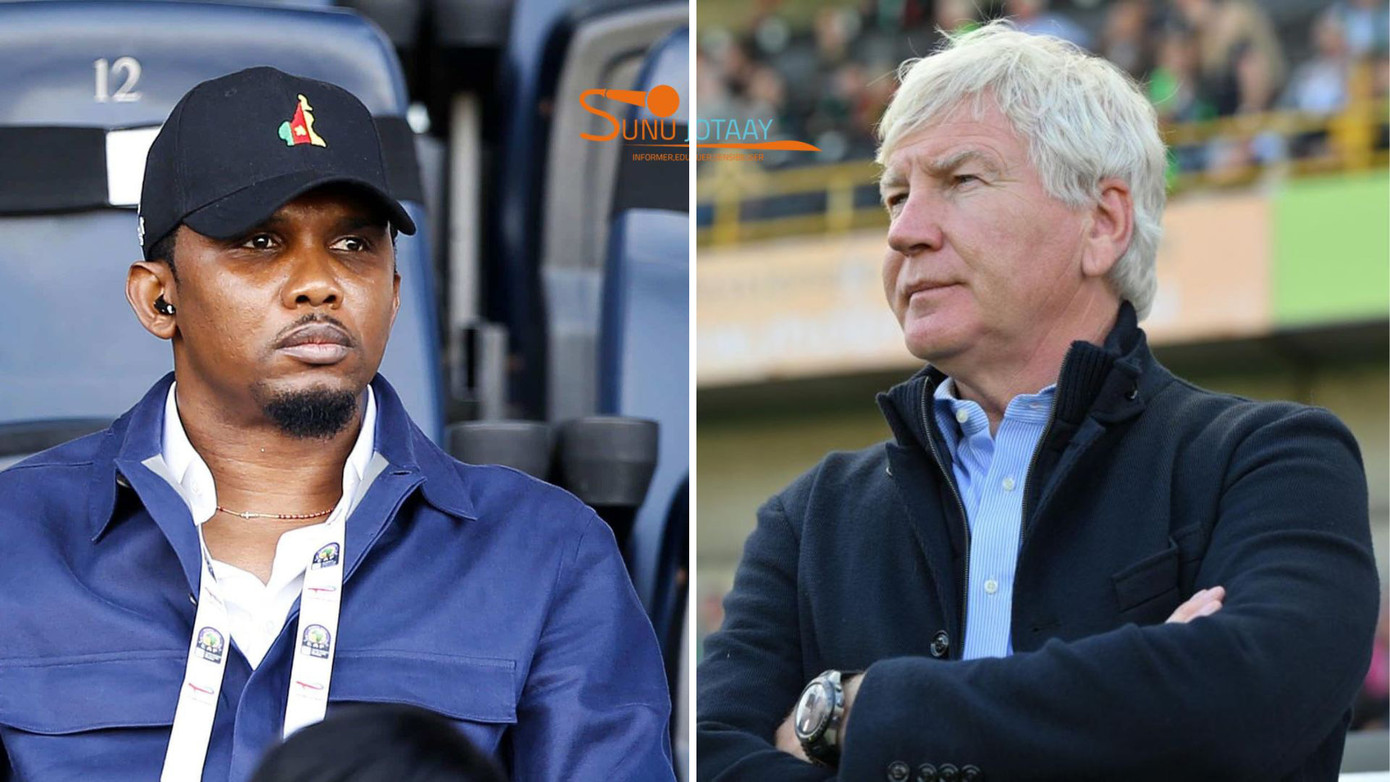 Samuel Eto'o sa thải HLV Brys ngay sau vụ xô xát ở trụ sở Liên đoàn Samuel Eto'o sa thải HLV Brys ngay sau vụ xô xát ở trụ sở Liên đoàn