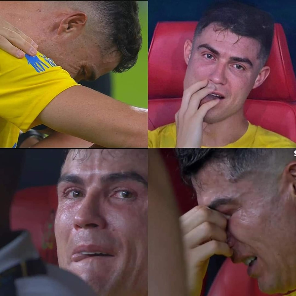 Ronaldo không kìm nổi những giọt nước mắt Ronaldo không kìm nổi những giọt nước mắt