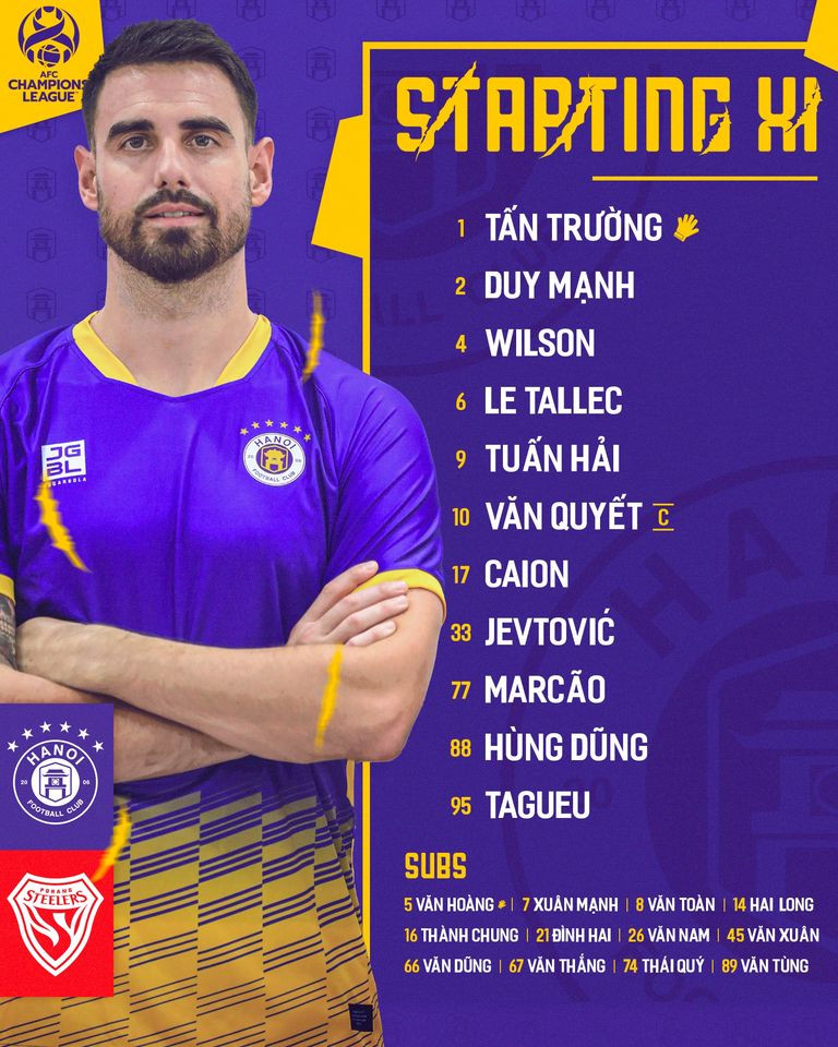 Hà Nội FC có màn thể hiện tốt dù thua Pohang Steelers 2-4 ảnh 1