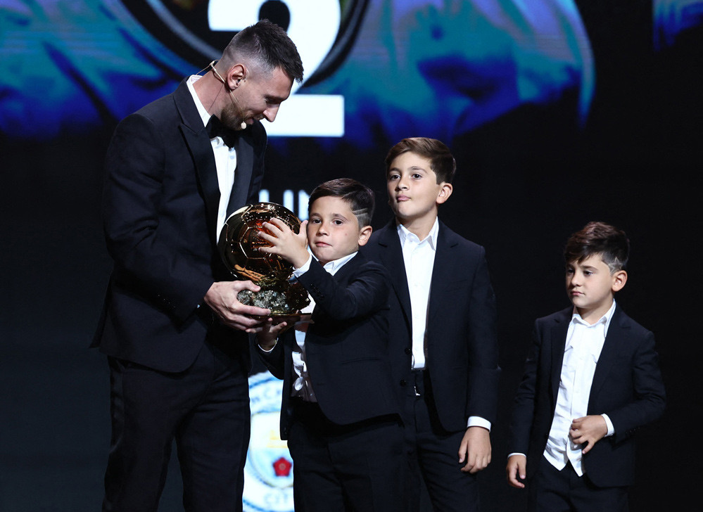 Messi trong đêm nhận danh hiệu QBV 2023