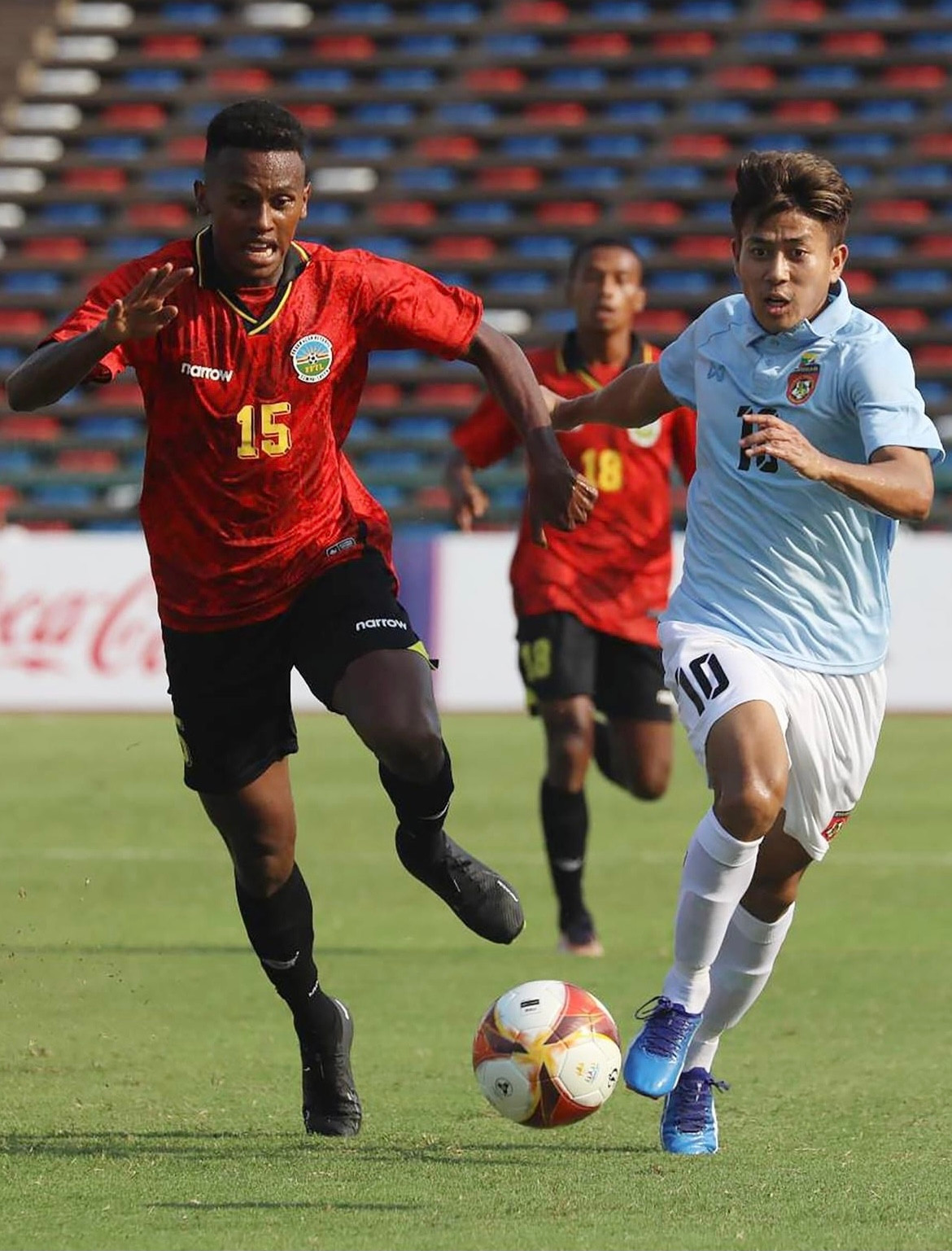 SEA Games 32: U22 Myanmar chật vật vượt qua U22 Timor Leste với bàn thắng duy nhất ảnh 6 SEA Games 32: U22 Myanmar chật vật vượt qua U22 Timor Leste với bàn thắng duy nhất ảnh 6