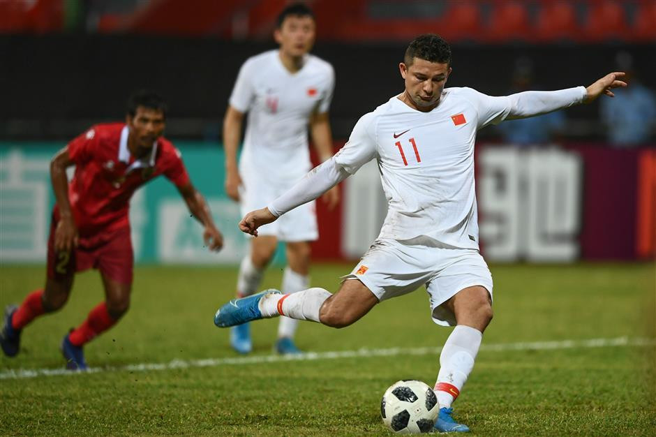 Elkeson đang không thể hiện được mình ở ĐT Trung Quốc tại vòng loại World Cup 2022