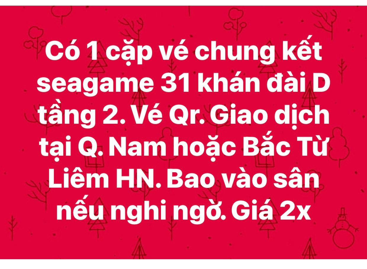 Một trong nhiều lời chào bán lại vé QR code trên mạng