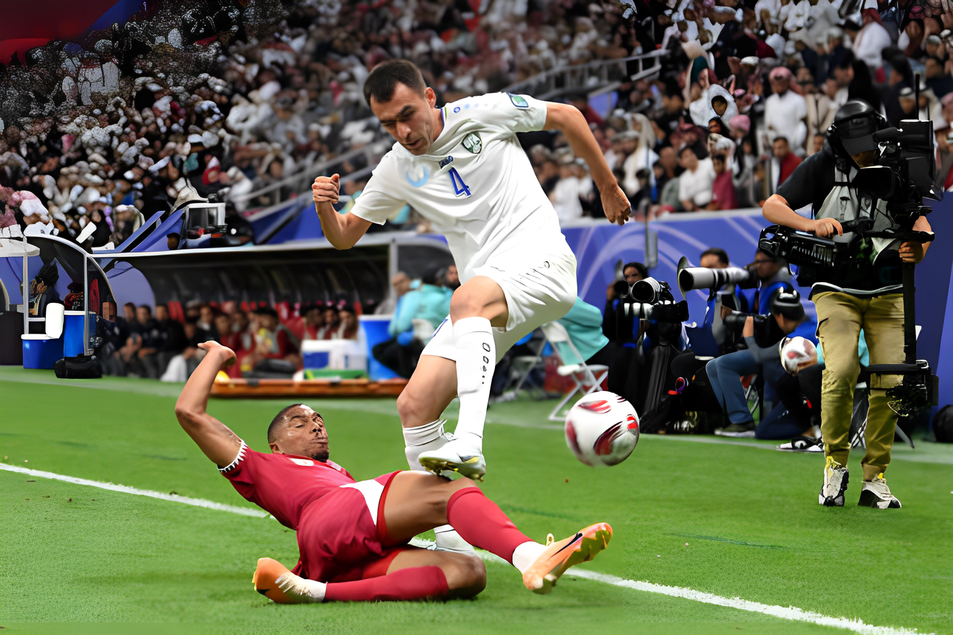 Qatar thắng Uzbekistan sau loạt luân lưu ảnh 21