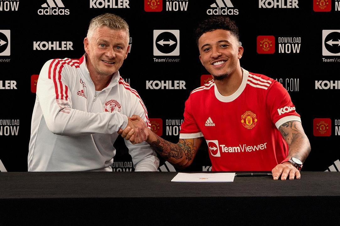 Không lâu sau Sancho, HLV Solskjaer cũng được M.U ký hợp đồng