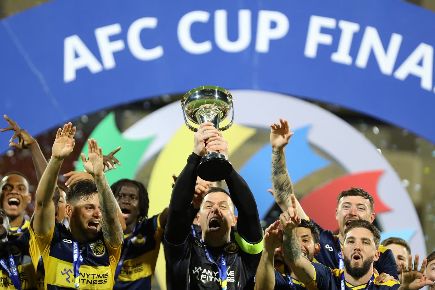 Central Coast Mariners ăn mừng chức vô địch AFC Cup