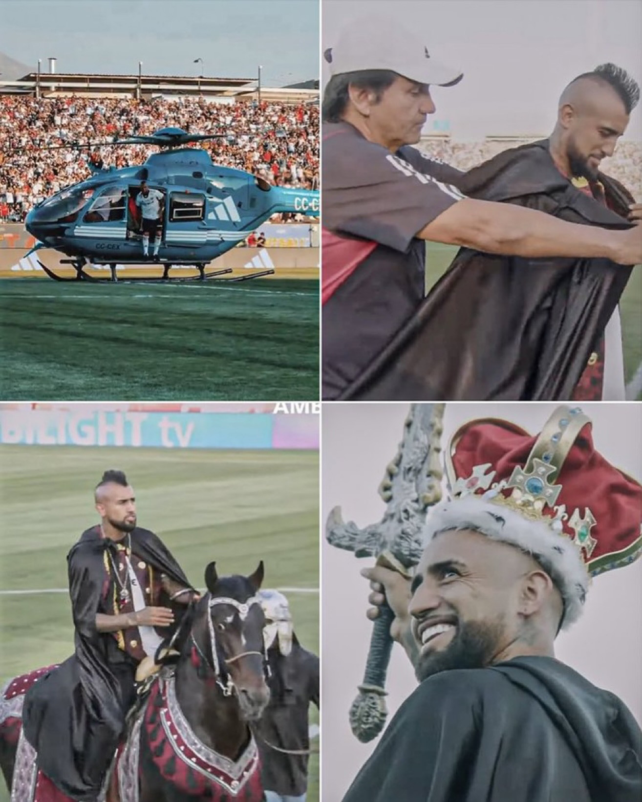 Sân bóng của Colo Colo chật kín người xem lễ ra mắt độc lạ của Vidal