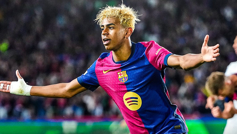 Yamal ăn mừng bàn thắng đẳng cấp vào lưới Inter Yamal ăn mừng bàn thắng đẳng cấp vào lưới Inter