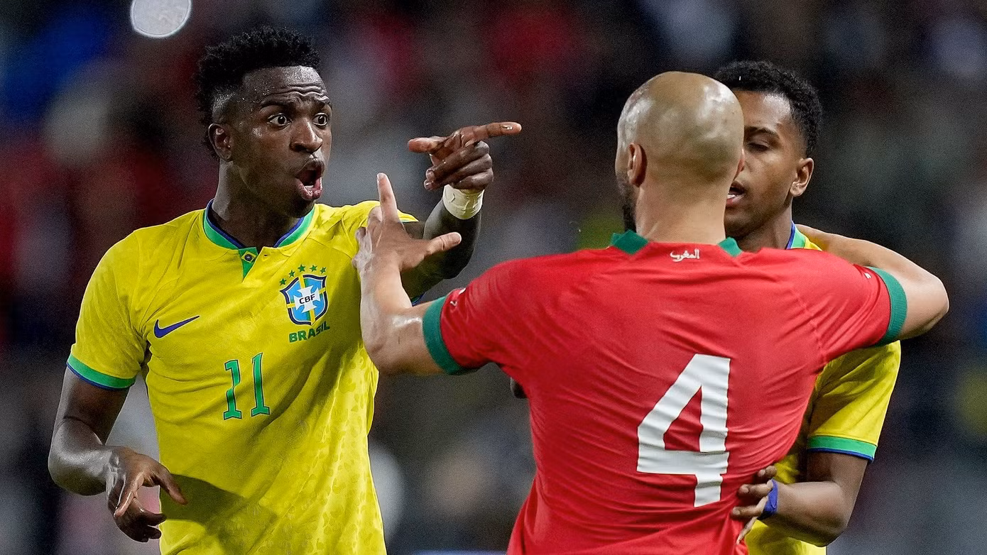 Vinicius và đồng đội vừa thể hiện sự kém cỏi ở trận thua Morocco Vinicius và đồng đội vừa thể hiện sự kém cỏi ở trận thua Morocco