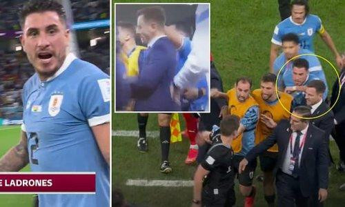 Hành vi đánh lén của Gimenez đã không thể qua mắt các ống kính Hành vi đánh lén của Gimenez đã không thể qua mắt các ống kính