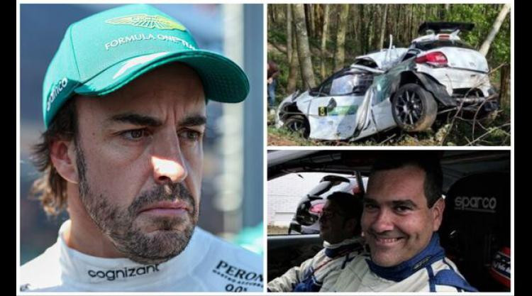 Fernando Alonso đã chia buồn cùng gia đình tài xế Julio Cesar Castrillo (góc phải) Fernando Alonso đã chia buồn cùng gia đình tài xế Julio Cesar Castrillo (góc phải)