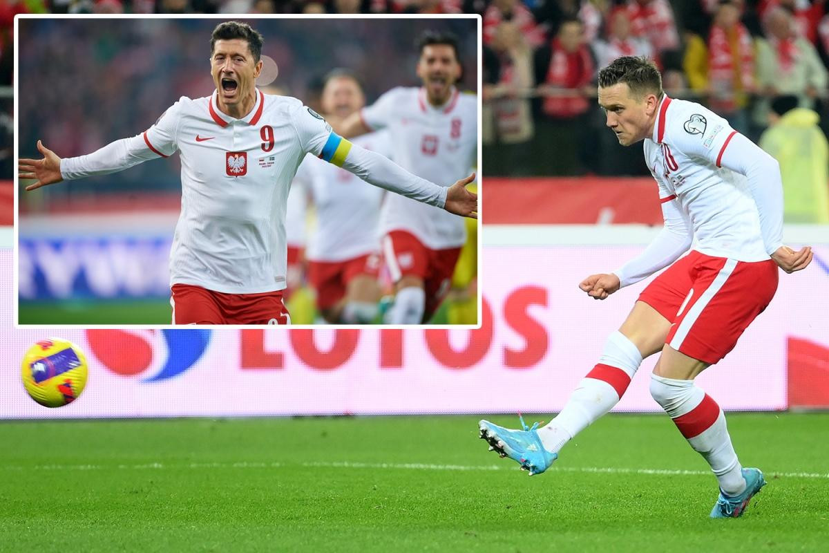 Lewandowski (ảnh nhỏ) và Zilenski là 2 tác giả mang đến thắng lợi cho Ba Lan