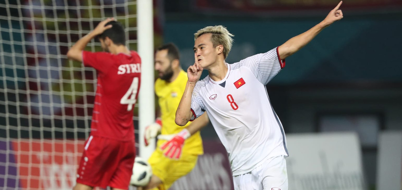 Văn Toàn từng cùng U23 Việt Nam đánh bại Syria ở ASIAD 2018