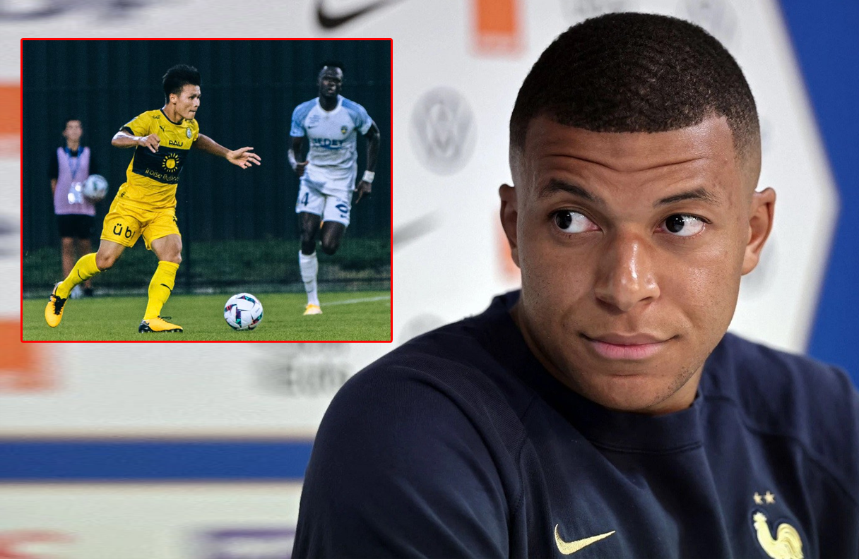 Quang Hải từng ra sân 7 phút khi Pau FC gặp Caen hồi 2022 Quang Hải từng ra sân 7 phút khi Pau FC gặp Caen hồi 2022