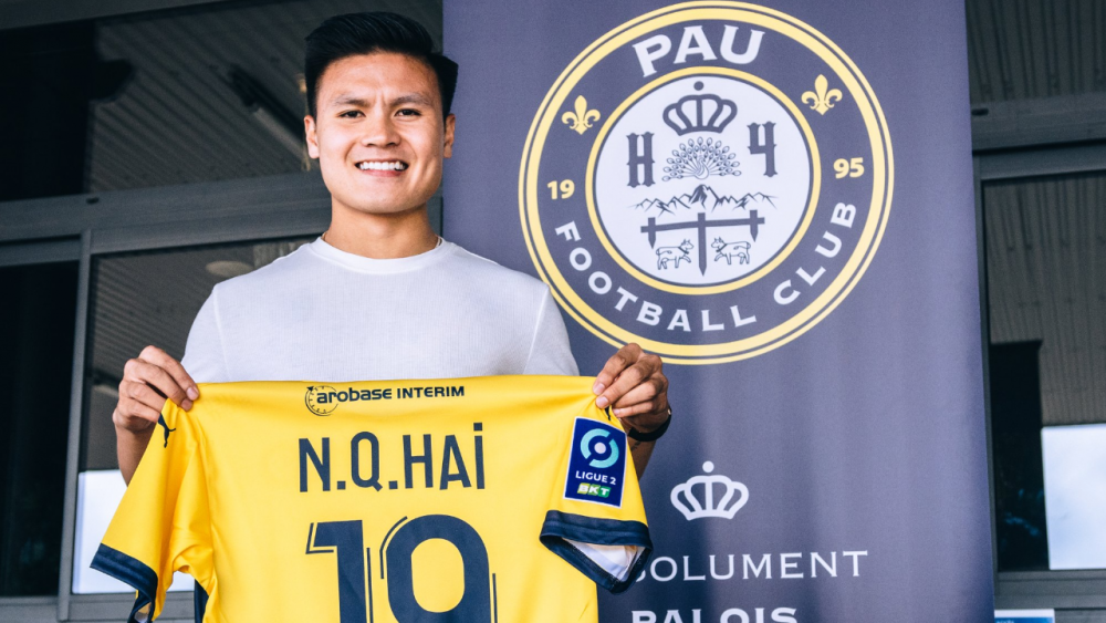 Quang Hải sẽ khoác áo số 19 tại Pau FC Quang Hải sẽ khoác áo số 19 tại Pau FC