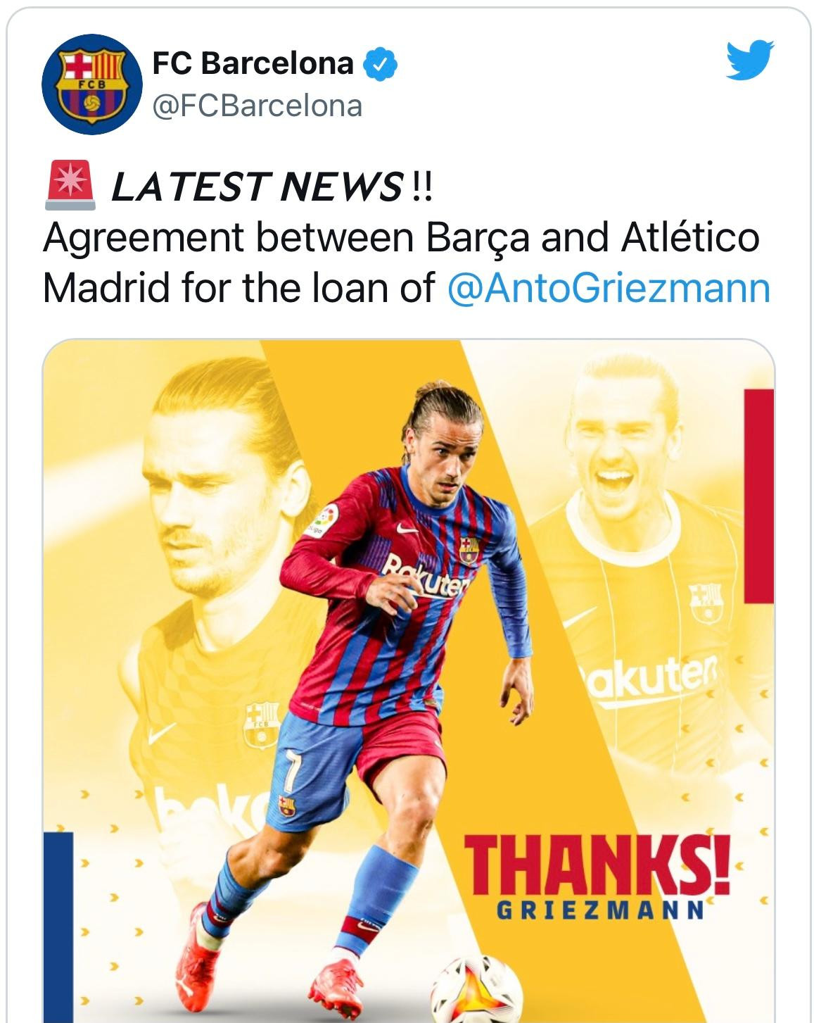 Barca xác nhận chia tay Griezmann Barca xác nhận chia tay Griezmann