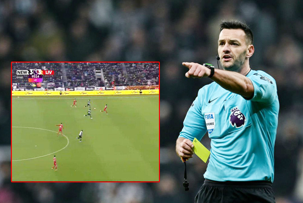 Tình huống gây tranh cãi: trọng tài ngắt còi trong lúc Newcastle đang tấn công nguy hiểm Tình huống gây tranh cãi: trọng tài ngắt còi trong lúc Newcastle đang tấn công nguy hiểm