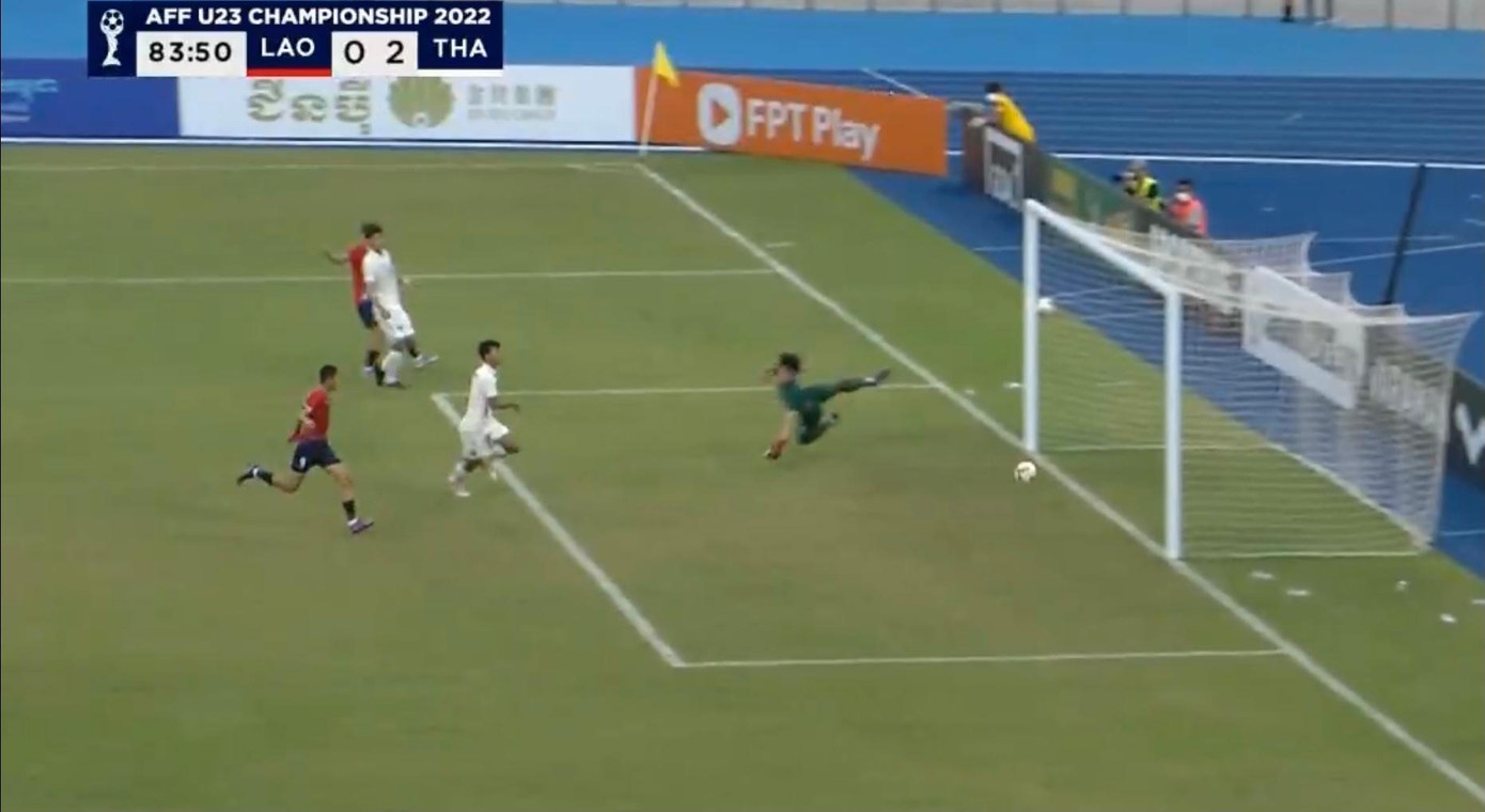 Bỏ lỡ nhiều cơ hội U23 Lào thua trận 0-2 trước U23 Thái Lan ảnh 2