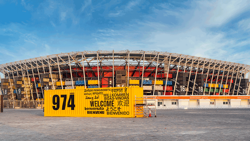 Sân 974 chỉ xuất hiện tại Qatar trong thời gian tổ chức World Cup 2022