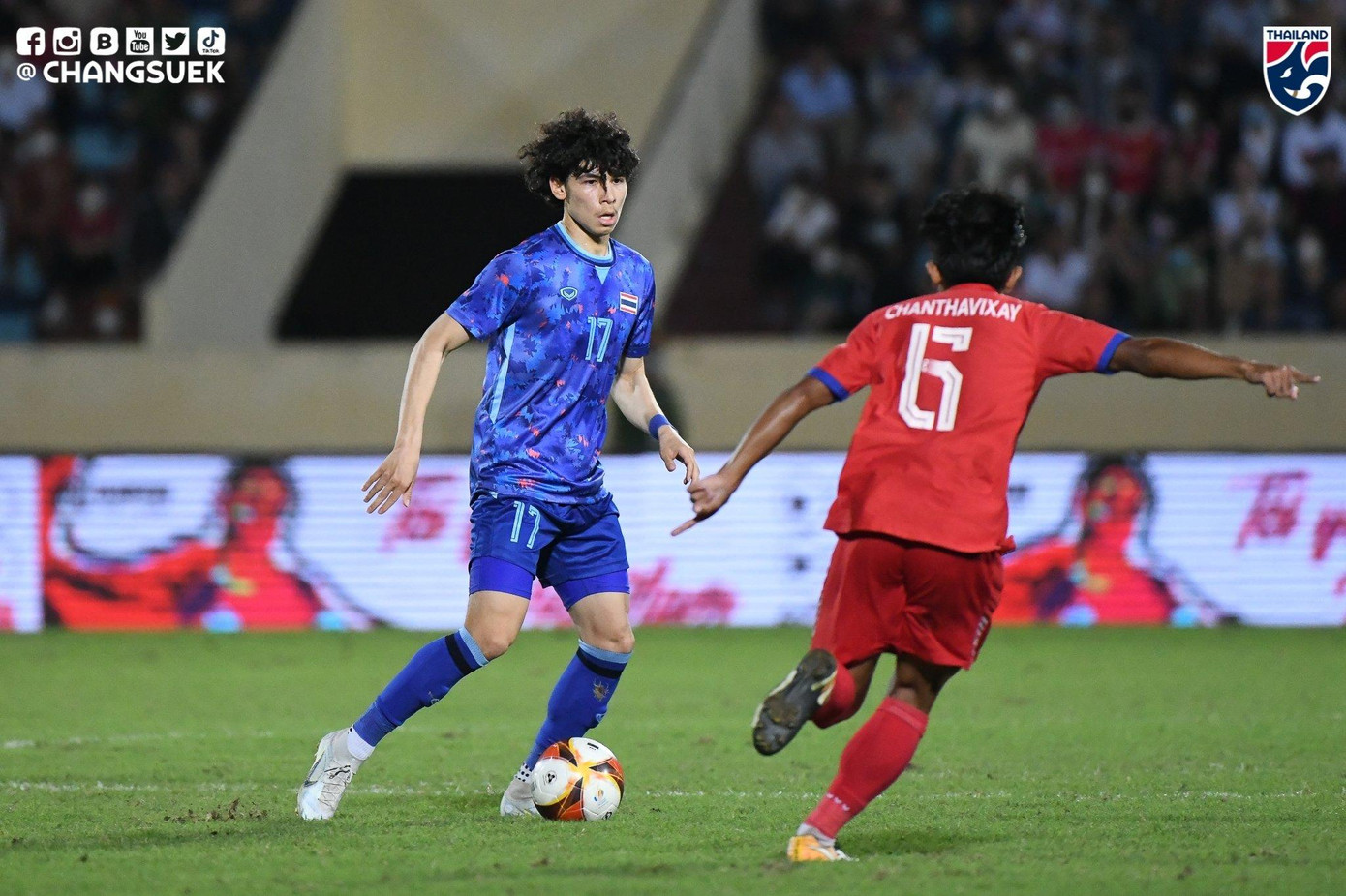 Thái Lan đã quen với điều kiện tại sân Thiên Trường (ảnh: LĐBĐ Thái Lan)