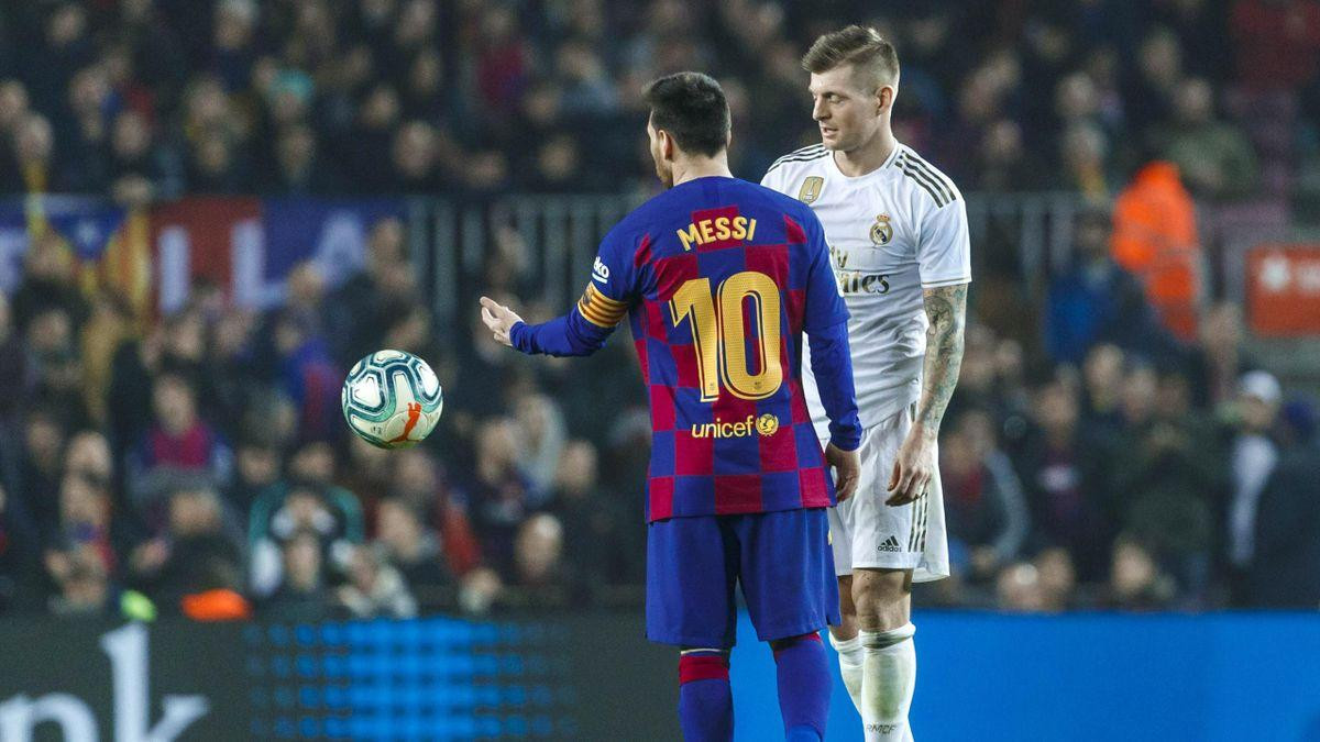 Kroos từng nhiều lần đụng độ Messi trong các trận El Clasico