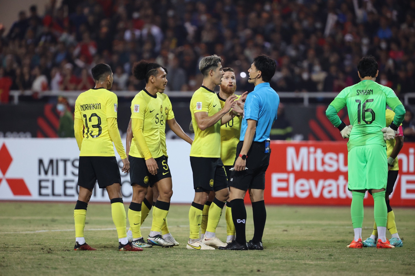 Malaysia vừa thua trận thứ 12 trước Việt Nam, nâng tỷ lệ thua lên 75% (ảnh: Như Ý)