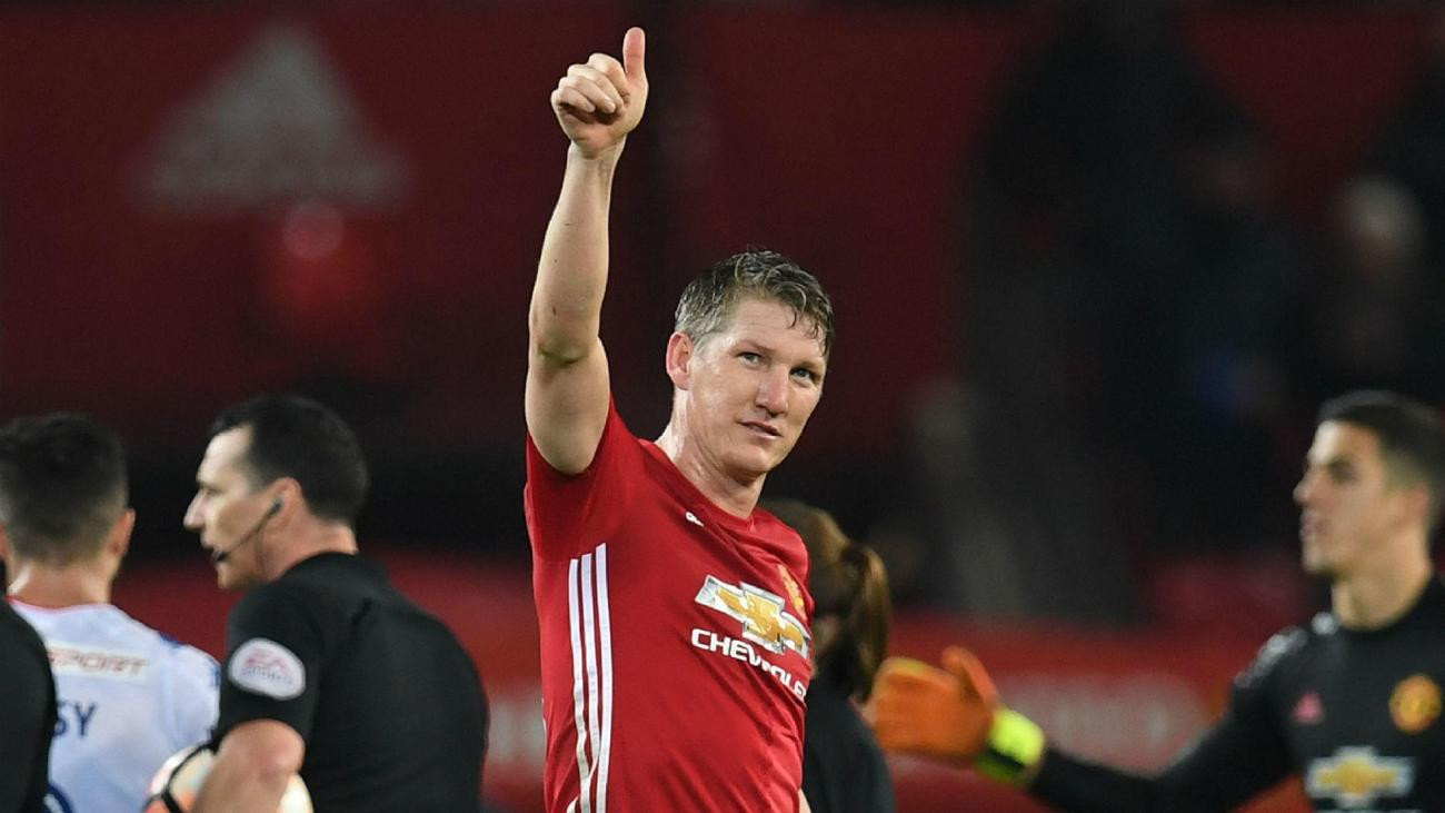 Schweinsteiger không có nhiều cơ hội ra sân tại MU