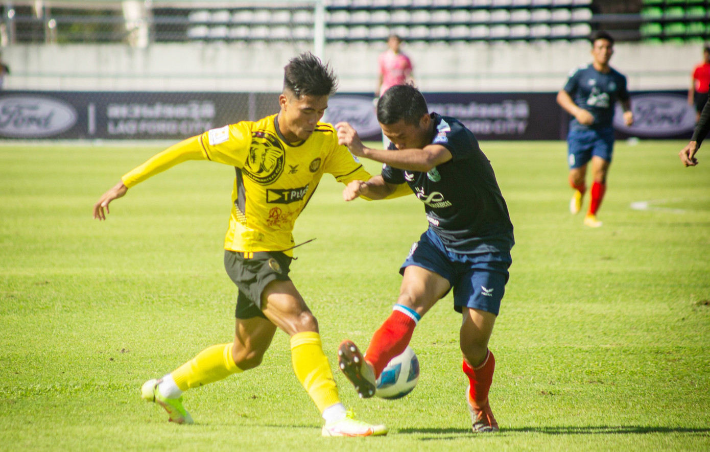 Một trận đấu tại giải VĐQG Lào Một trận đấu tại giải VĐQG Lào