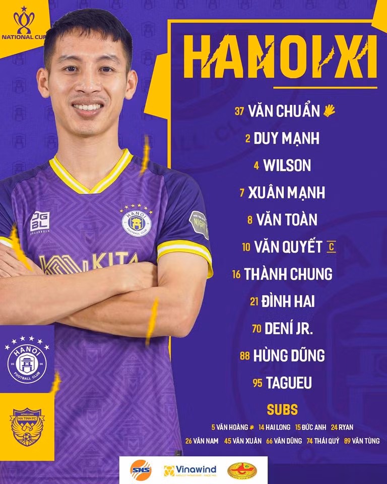 Ngoại binh tỏa sáng, Hà Nội FC vượt qua Hà Tĩnh ở Cúp Quốc gia 2024 ảnh 1 Ngoại binh tỏa sáng, Hà Nội FC vượt qua Hà Tĩnh ở Cúp Quốc gia 2024 ảnh 1