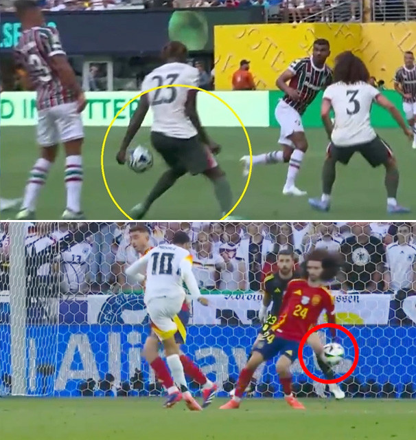 Hai pha chạm tay khá giống nhau Hai pha chạm tay khá giống nhau