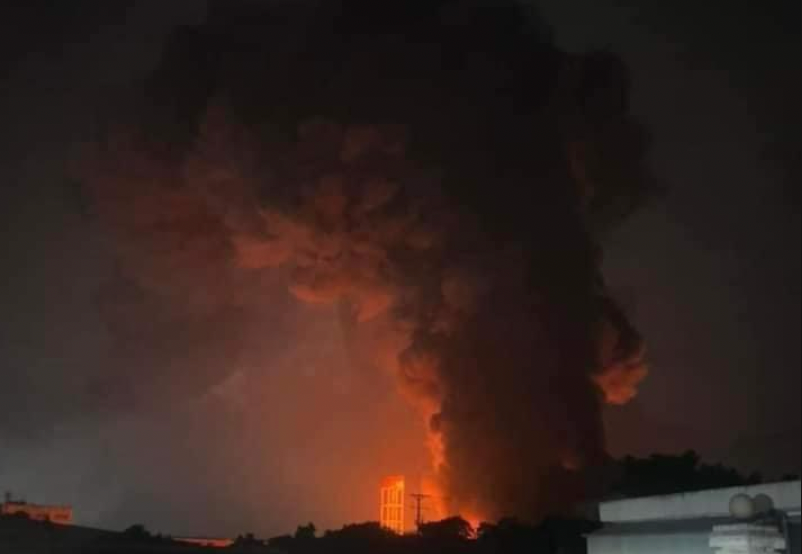 Hiện trường vụ cháy. Hiện trường vụ cháy.