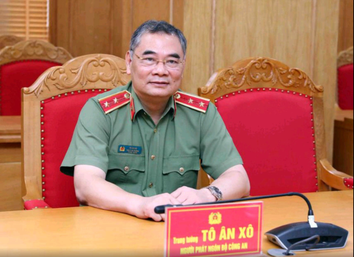 Trung tướng Tô Ân Xô. Ảnh: Phạm Nam.