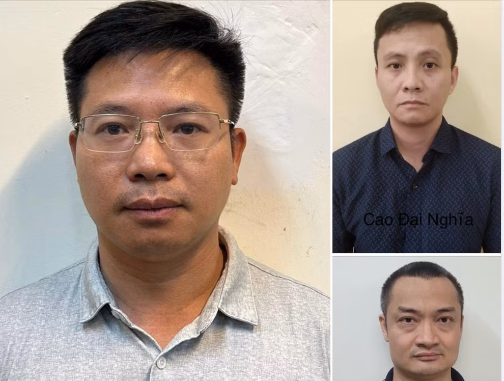 Bị can Đoàn Ngọc Phương, Phó Cục trưởng Cục Quy hoạch và Phát triển Tài nguyên đất, Chủ tịch Hội đồng định giá tài sản (ảnh lớn).