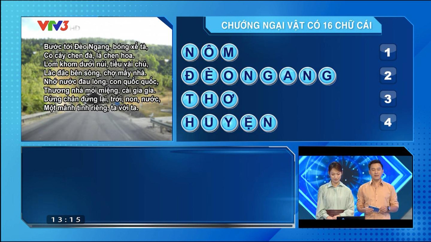 Phần thi Vượt chướng ngại vật diễn ra chóng vánh