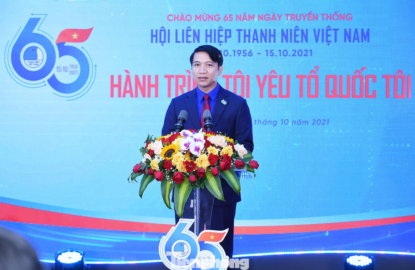 Anh Nguyễn Ngọc Lương phát biểu tại chương trình. Ảnh: Xuân Tùng