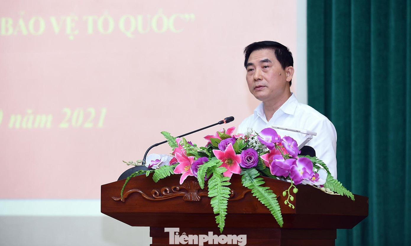 Ông Nguyễn Kim Pha cho biết, thực hiện công tác phòng chống dịch COVID-19, các đại biểu tham dự Hội thảo tại Hải Phòng cần đảm bảo đã được tiêm vắc xin COVID-19, có kết quả xét nghiệm PCR còn giá trị trong 72 giờ. Ảnh: Xuân Tùng