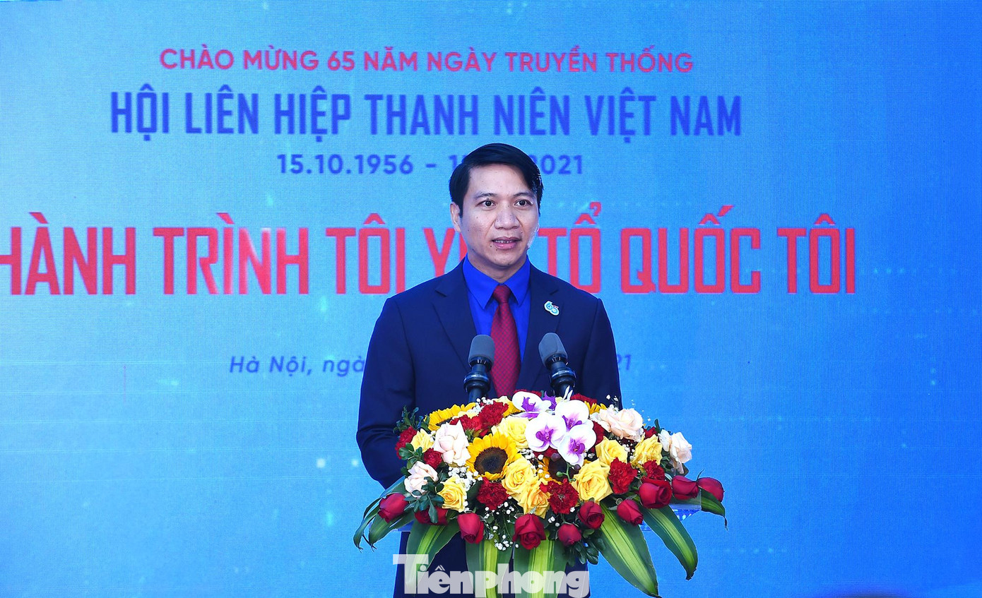 Anh Nguyễn Ngọc Lương phát biểu tại chương trình. Ảnh: Xuân Tùng.