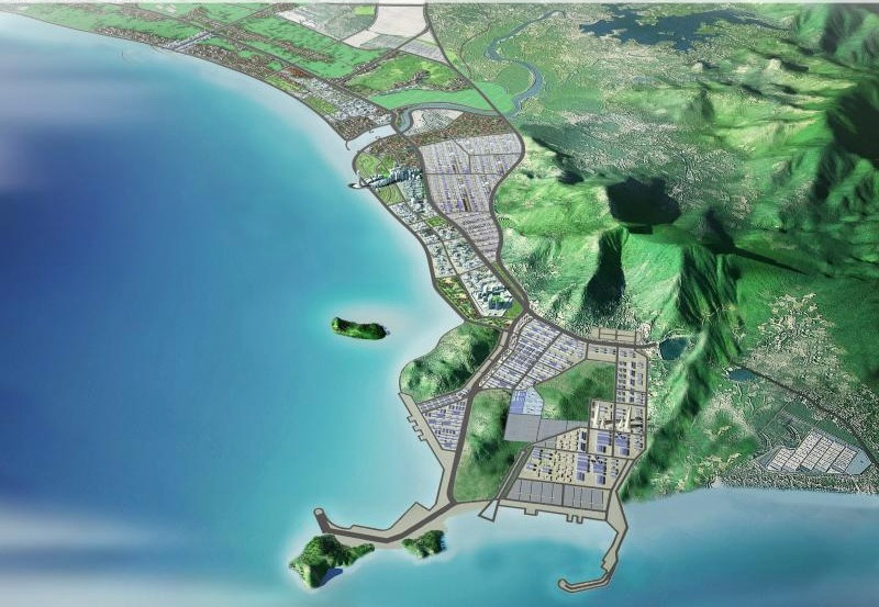 Phối cảnh tổng thể Khu kinh tế Hòn La (Quảng Bình cũ). Phối cảnh tổng thể Khu kinh tế Hòn La (Quảng Bình cũ).