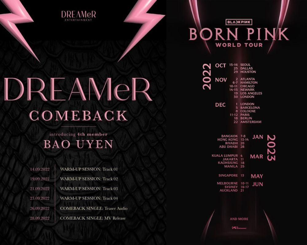 Cộng đồng mạng lên tiếng cho rằng DREAMeR đạo nhái phong cách thiết kế của BLACKPINK trong poster công bố lịch trình comeback.