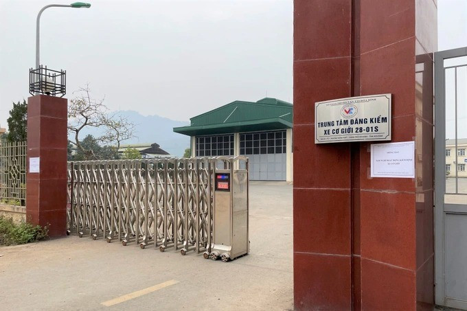 Trung tâm đăng kiểm 28-01S đang tạm dừng hoạt động sau khi một số cá nhân thuộc trung tâm này bị khởi tố.