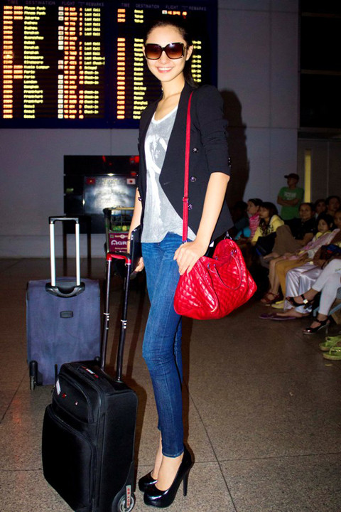 Trà My cũng rất háo hức khi được trở lại Anh - nơi cô từng tham gia và giành giải 4 tại cuộc thi Top Model Worldwide 2012