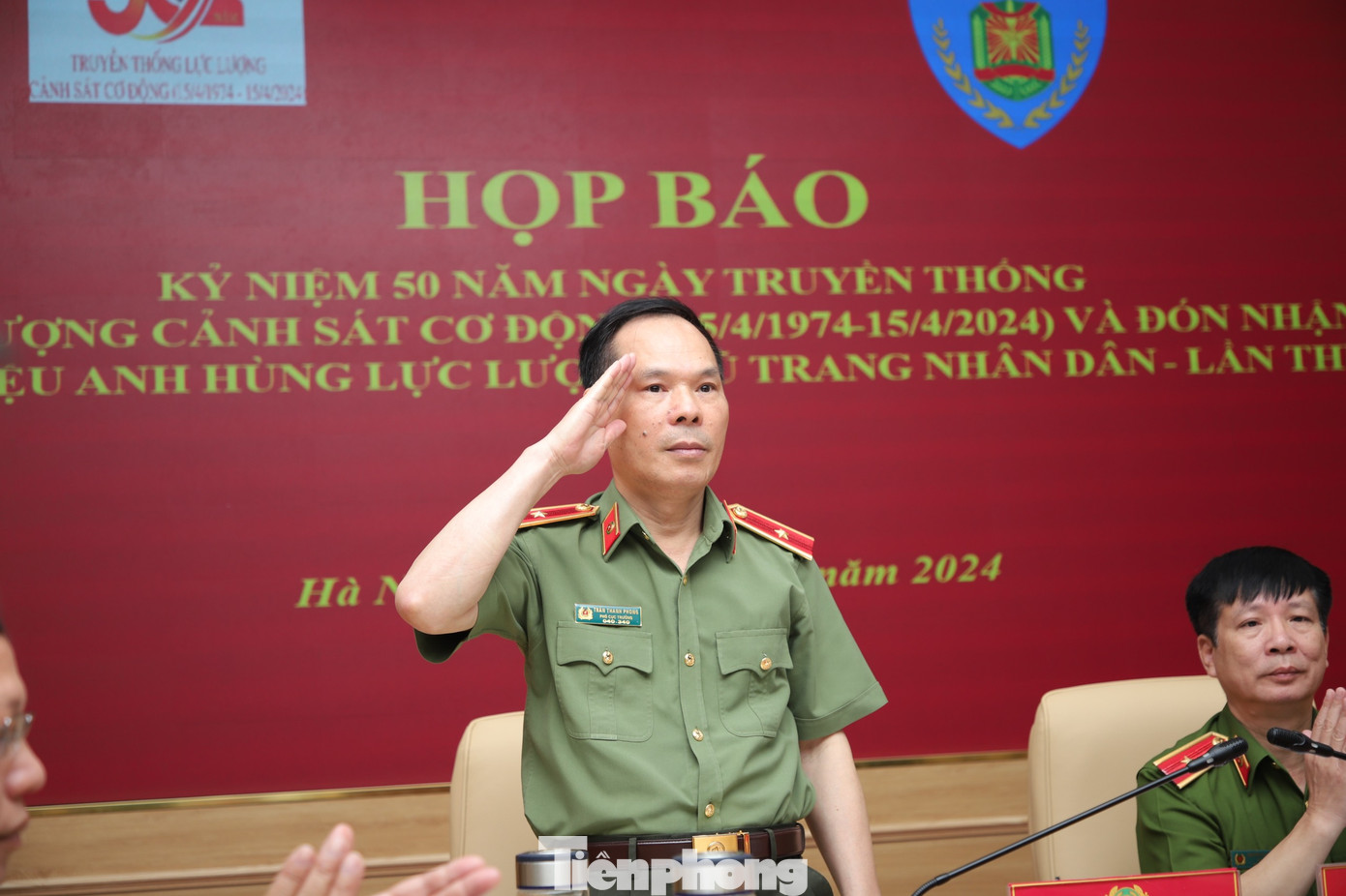 Thiếu tướng Trần Thanh Phong, Phó cục trưởng Cục Truyền thông Công an nhân dân tại cuộc họp báo. Ảnh: Phạm Nam. Thiếu tướng Trần Thanh Phong, Phó cục trưởng Cục Truyền thông Công an nhân dân tại cuộc họp báo. Ảnh: Phạm Nam.