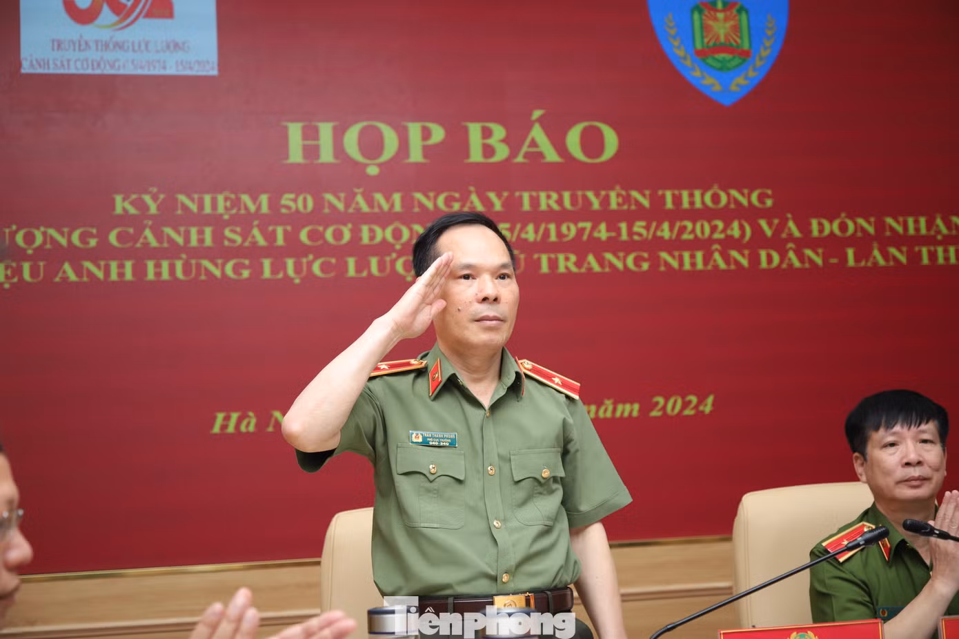 Thiếu tướng Trần Thanh Phong, Phó cục trưởng Cục Truyền thông Công an nhân dân tại cuộc họp báo. Ảnh: Phạm Nam. Thiếu tướng Trần Thanh Phong, Phó cục trưởng Cục Truyền thông Công an nhân dân tại cuộc họp báo. Ảnh: Phạm Nam.