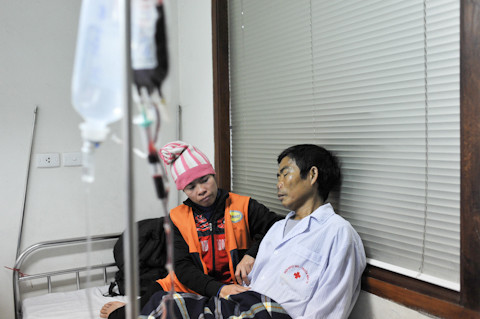 Anh Thảo quê ở Yên Dũng, Bắc Giang, mới phát hiện căn bênh tán máu bẩm sinh cách đây 2 năm. Năm 2003, anh lập gia đình và có hai con với vợ cũ. Nhưng khi biết anh mắc bệnh, chị bỏ anh đi.