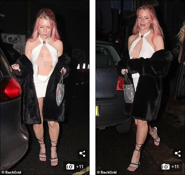 Bộ cánh khiến Lottie không khác gì bán khỏa thân. Bộ cánh khiến Lottie không khác gì bán khỏa thân.