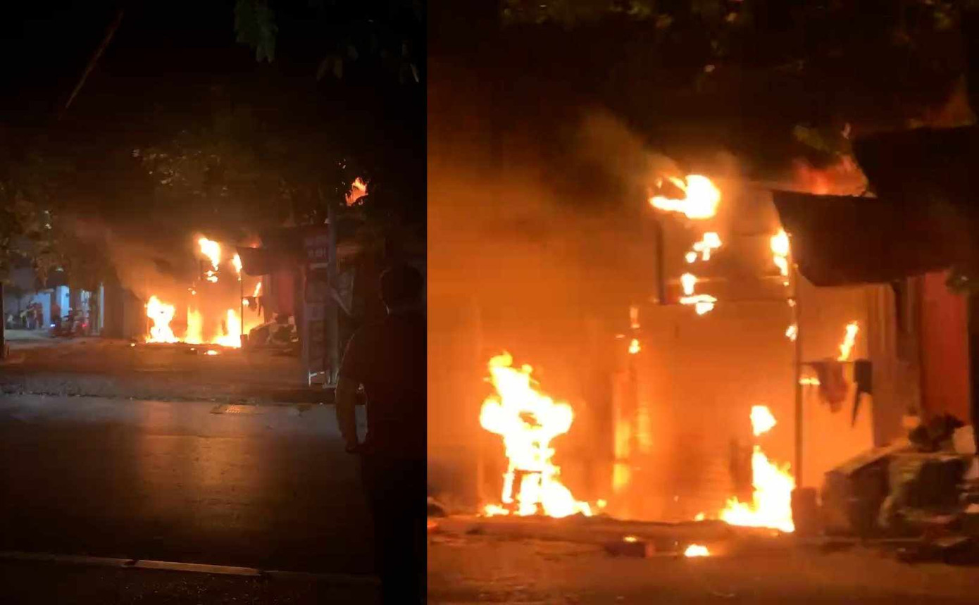 Hiện trường vụ cháy (Ảnh: Đức Nguyễn). Hiện trường vụ cháy (Ảnh: Đức Nguyễn).