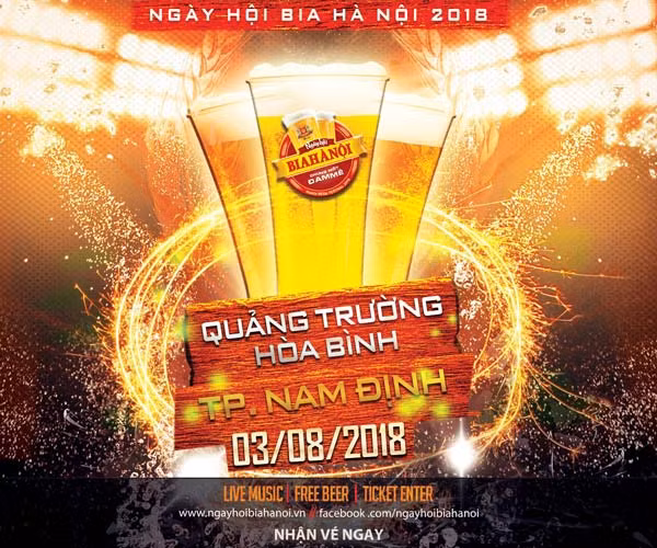 'Đại tiệc' Ngày hội Bia Hà Nội lần đầu tiên tổ chức tại Nam Định ảnh 1