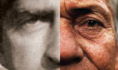 Mắt của cựu bin Robertson (trái)và của kẻ mạo danh Dang Tan Ngoc