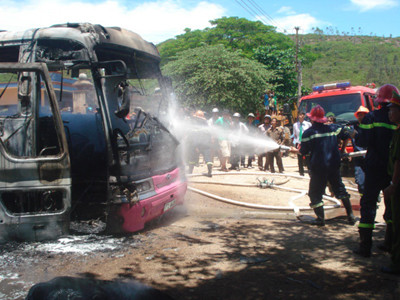 Hiện trường vụ cháy. Ảnh: Việt Hương