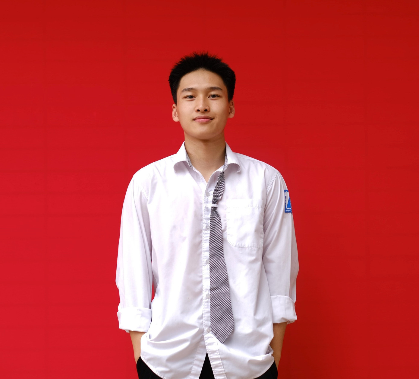 Nguyễn Đình Phong là học sinh trường THPT Chuyên Hà Nội - Amsterdam.